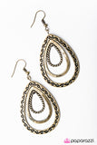 Paparazzi "The Drylands" Brass Earrings Paparazzi Jewelry