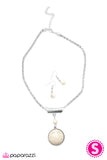 Paparazzi "The Electric Slide" White Necklace & Earring Set Paparazzi Jewelry