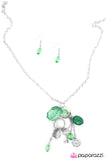 Paparazzi "The Emerald City" Green Necklace & Earring Set Paparazzi Jewelry