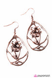 Paparazzi "The Enchanted Rose" Copper Earrings Paparazzi Jewelry