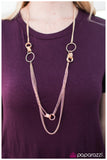 Paparazzi "The Final Countdown" Gold Necklace & Earring Set Paparazzi Jewelry