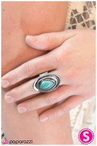 Paparazzi "The Final Frontier" Blue Ring Paparazzi Jewelry