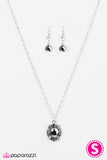Paparazzi "The First Edition" Silver Necklace & Earring Set Paparazzi Jewelry