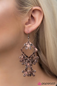 Paparazzi "The Flower Patch - Copper" earring Paparazzi Jewelry