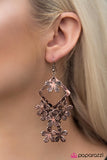 Paparazzi "The Flower Patch - Copper" earring Paparazzi Jewelry