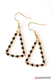 Paparazzi "The French Open - Gold" earring Paparazzi Jewelry