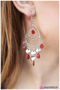 Paparazzi "The Girly Girl" Red Earrings Paparazzi Jewelry