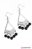 Paparazzi "The GLAM Prize Winner - Black" earring Paparazzi Jewelry