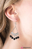 Paparazzi "The GLAM Prize Winner - Black" earring Paparazzi Jewelry