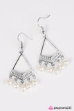 Paparazzi "The GLAM Prize Winner - White" earring Paparazzi Jewelry