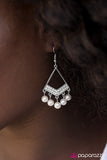 Paparazzi "The GLAM Prize Winner - White" earring Paparazzi Jewelry