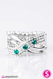 Paparazzi "The GLITTER Brick Road" Blue Ring Paparazzi Jewelry