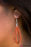 Paparazzi "The Great Outback" Orange 065XX Necklace & Earring Set Paparazzi Jewelry