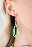 Paparazzi "The Great Outback" Green 085XX Necklace & Earring Set Paparazzi Jewelry