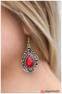 Paparazzi "The Heir" Red Earrings Paparazzi Jewelry