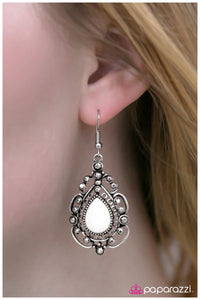 Paparazzi "The Heir" White Earrings Paparazzi Jewelry