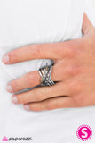 Paparazzi "The High Dive - Black" ring Paparazzi Jewelry