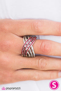 Paparazzi "The High Dive - Red" ring Paparazzi Jewelry