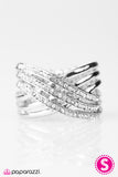 Paparazzi "The High Dive - White" ring Paparazzi Jewelry