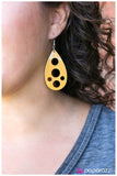 Paparazzi "The HOLE Picture - Yellow" earring Paparazzi Jewelry