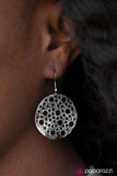 Paparazzi "The HOLE Wide World - Black" earring Paparazzi Jewelry