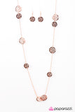 Paparazzi "The HOLEY Grail" Copper Necklace & Earring Set Paparazzi Jewelry