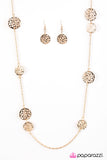 Paparazzi "The HOLEY Grail - Gold" Necklace & Earring Set Paparazzi Jewelry