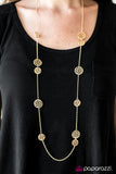 Paparazzi "The HOLEY Grail - Gold" Necklace & Earring Set Paparazzi Jewelry