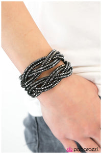 Paparazzi "The In Crowd - Black" bracelet Paparazzi Jewelry