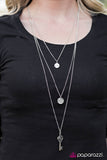 Paparazzi "The Key To Love" Black Necklace & Earring Set Paparazzi Jewelry