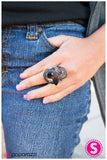 Paparazzi "The Lady Eve" Black Ring Paparazzi Jewelry