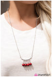 Paparazzi "The Last Ride - Red" Necklace & Earring Set Paparazzi Jewelry