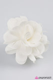 Paparazzi "The Last Song - White" hair clip Paparazzi Jewelry