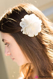 Paparazzi "The Last Song - White" hair clip Paparazzi Jewelry
