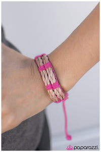 Paparazzi "The Last Straw - Pink" bracelet Paparazzi Jewelry