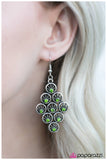 Paparazzi "The Light Show - Green" earring Paparazzi Jewelry