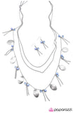 Paparazzi "The Little Mermaid" Blue Necklace & Earring Set Paparazzi Jewelry