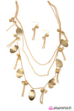 Paparazzi "The Little Mermaid" Brown Necklace & Earring Set Paparazzi Jewelry