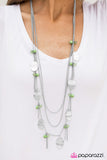 Paparazzi "The Little Mermaid" Green Necklace & Earring Set Paparazzi Jewelry