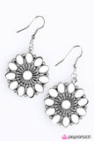 Paparazzi "The Lotus Palace - White" earring Paparazzi Jewelry