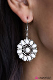 Paparazzi "The Lotus Palace - White" earring Paparazzi Jewelry