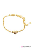 Paparazzi "The Love of Your Life" Gold Bracelet Paparazzi Jewelry