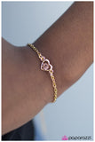 Paparazzi "The Love of Your Life" Gold Bracelet Paparazzi Jewelry