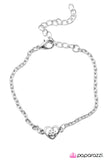 Paparazzi "The Love of Your Life" White Bracelet Paparazzi Jewelry