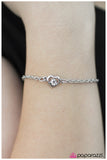 Paparazzi "The Love of Your Life" White Bracelet Paparazzi Jewelry