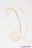 Paparazzi "The Major Leagues - Gold" earring Paparazzi Jewelry