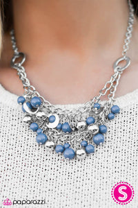 Paparazzi "The Matchmaker" Blue Necklace & Earring Set Paparazzi Jewelry