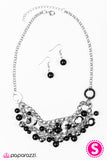 Paparazzi "The Matchmaker" Black Necklace & Earring Set Paparazzi Jewelry