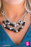 Paparazzi "The Matchmaker" Black Necklace & Earring Set Paparazzi Jewelry