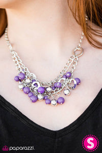 Paparazzi "The Matchmaker" Purple Necklace & Earring Set Paparazzi Jewelry